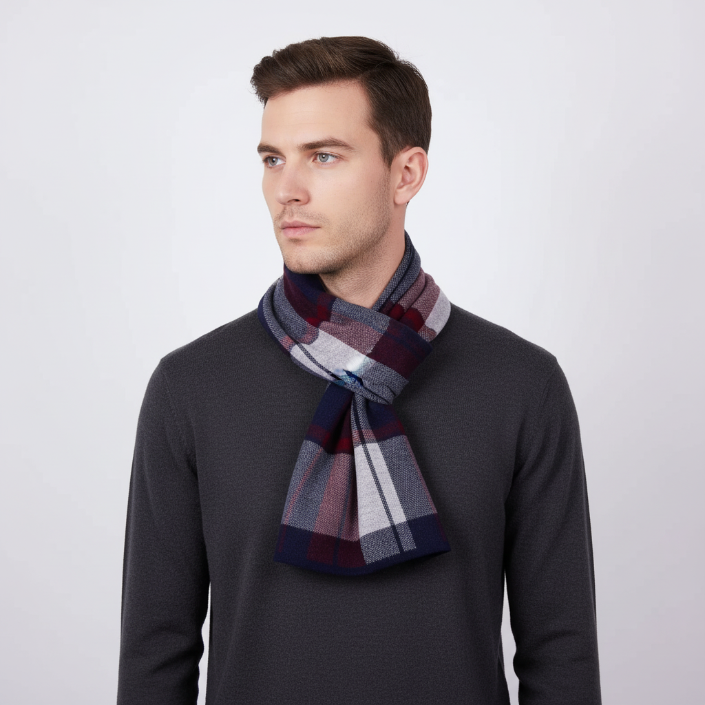 Reine Wolken Fluffy Heren Sjaal - WrapNoble