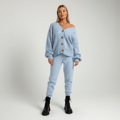 Rippenstrik Cardigan Met Knopsluiting - Naomi