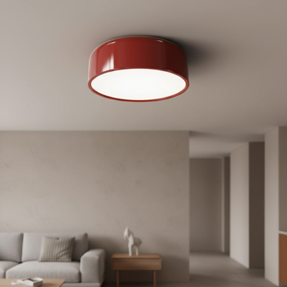 Ronde plafondlamp van metaal en acryl - Metashade