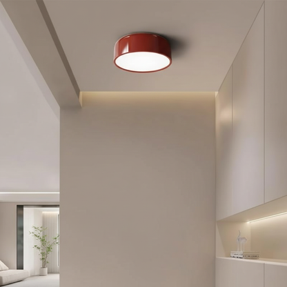 Ronde plafondlamp van metaal en acryl - Metashade
