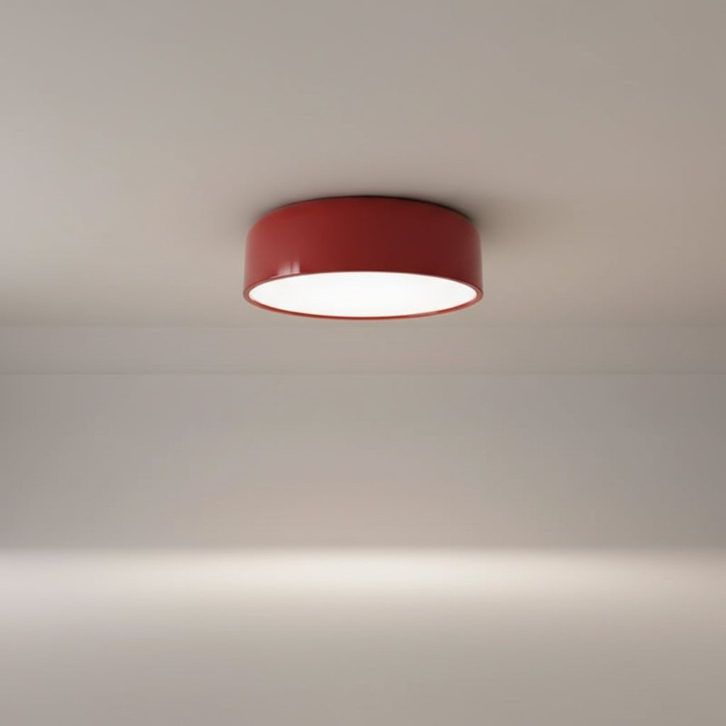 Ronde plafondlamp van metaal en acryl - Metashade