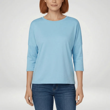 Rondhals-T-shirt met driekwartmouwen - Lucienne