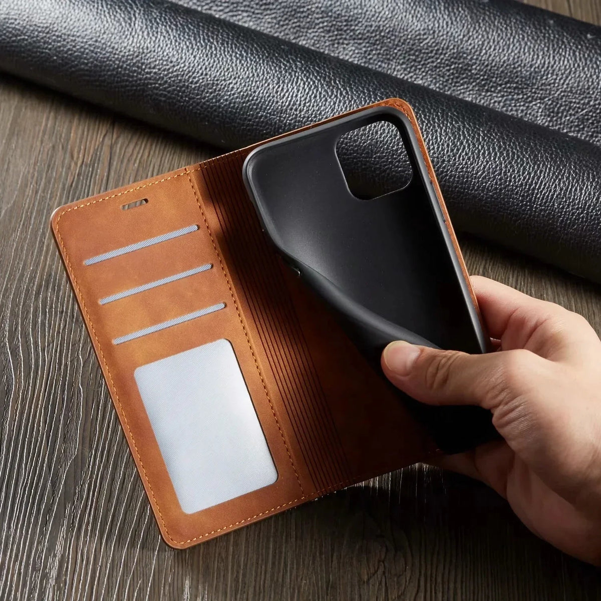 Magnetisch iPhone-hoesje – GripFold