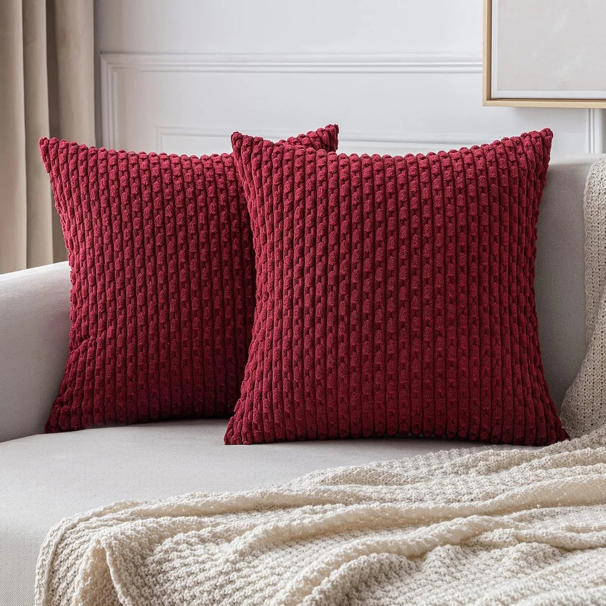 Corduroy Kussenhoezen met Boho-Stijl – Velvia