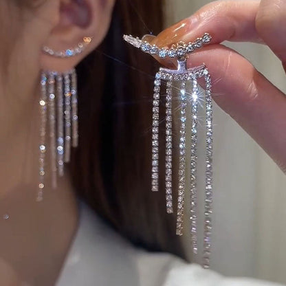 Korean Tassel Long Fashion Earrings