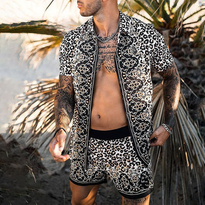 Men Beach Fashion Polo & Shorts
