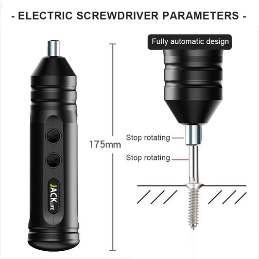 Portable Mini Electric Screwdriver Smart Cordless Automatic Screwdriver Multi-function Bits Portable Power Tools Set