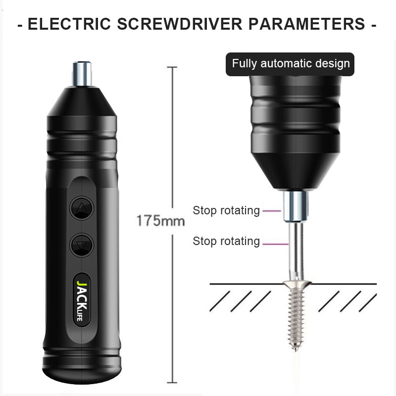 Portable Mini Electric Screwdriver Smart Cordless Automatic Screwdriver Multi-function Bits Portable Power Tools Set