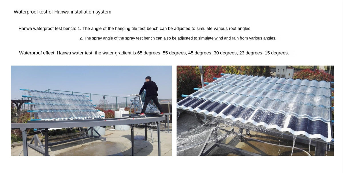 Solar Roof tiles photovoltaic with tile roof solar mounting bracket for photovoltaic tile system 30w