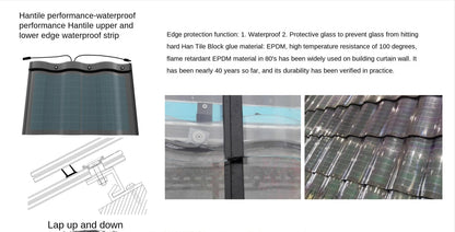 Solar Roof tiles photovoltaic with tile roof solar mounting bracket for photovoltaic tile system 30w