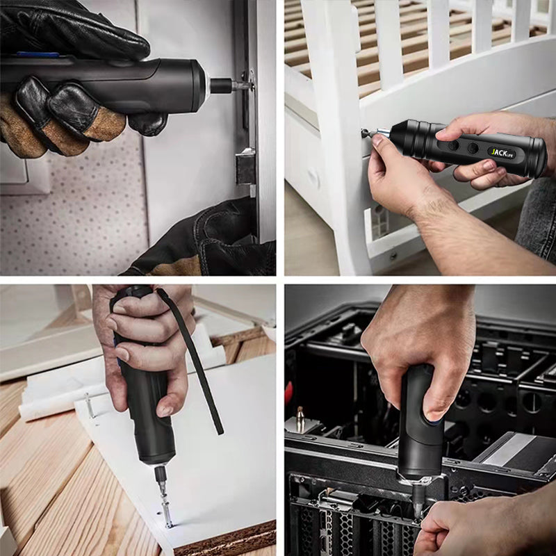 Portable Mini Electric Screwdriver Smart Cordless Automatic Screwdriver Multi-function Bits Portable Power Tools Set