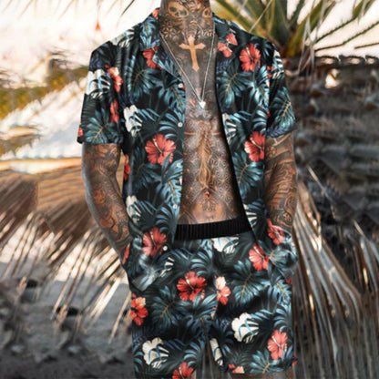 Men Beach Fashion Polo & Shorts
