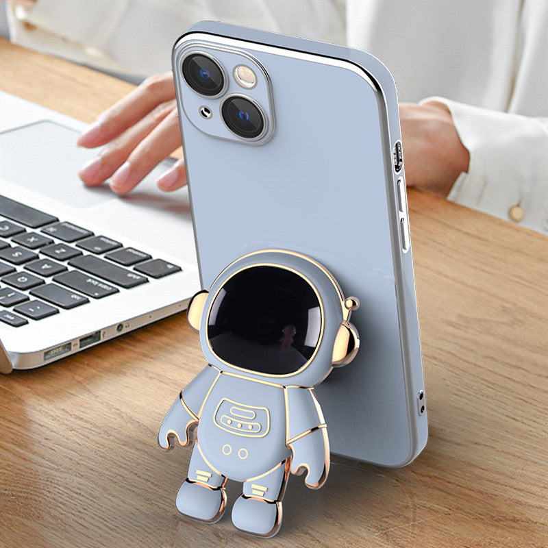 Astronaut Phone Case For iPhone 13 12 Mini 11 Pro XS Max X XR 6 6S 7 8 Plus SE2 13 Luxury Square Soft Cover