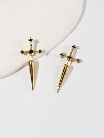 Sword Metal Earrings