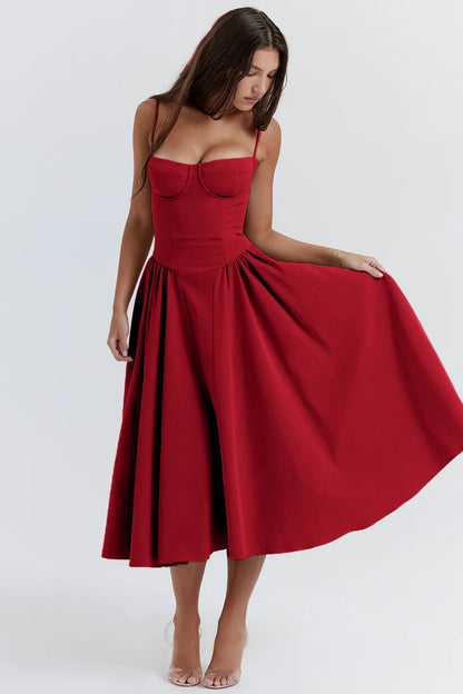 Zomerjurk met Sweetheart Halslijn – Elvira