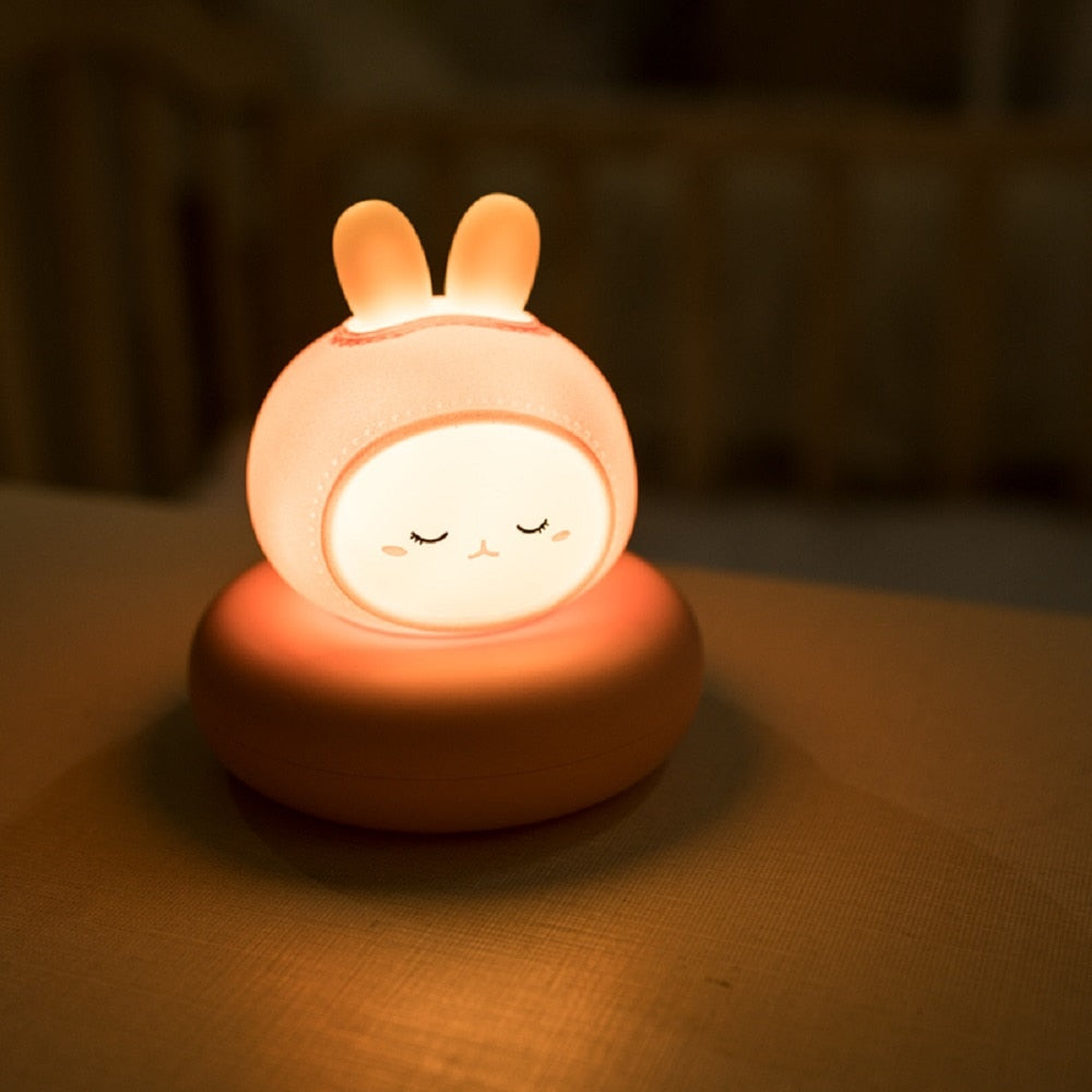 Cute Rabbit Cat Duck Bear Night Light