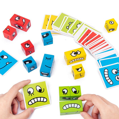 Interactief bouwspel met gezichtsuitdrukkingen voor kinderen – MimikMatch