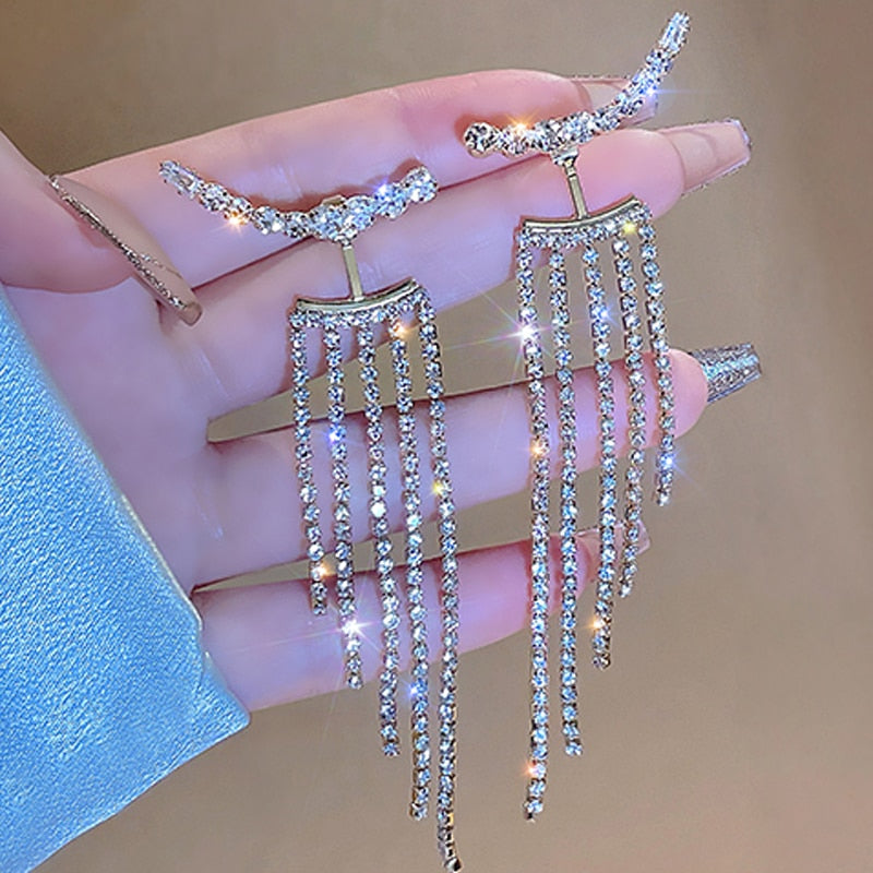 Korean Tassel Long Fashion Earrings