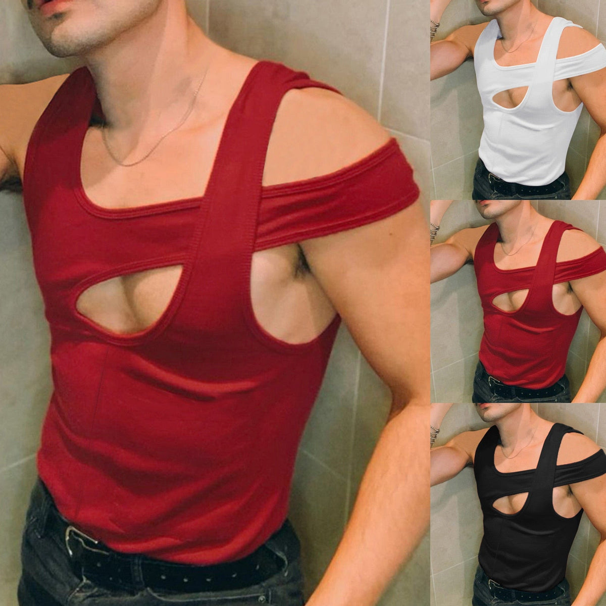 Mens Summer Sexy Sleeveless Vest Tops