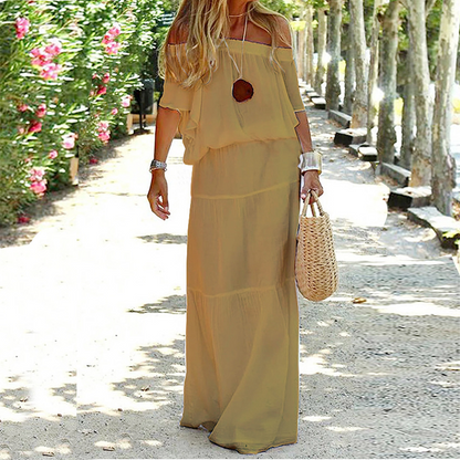 Off Shoulder Zomerjurk - Soleil