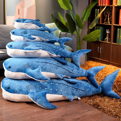 Knuffeldier walvishaai XXL van zacht pluche voor kinderen en volwassenen – Lumo