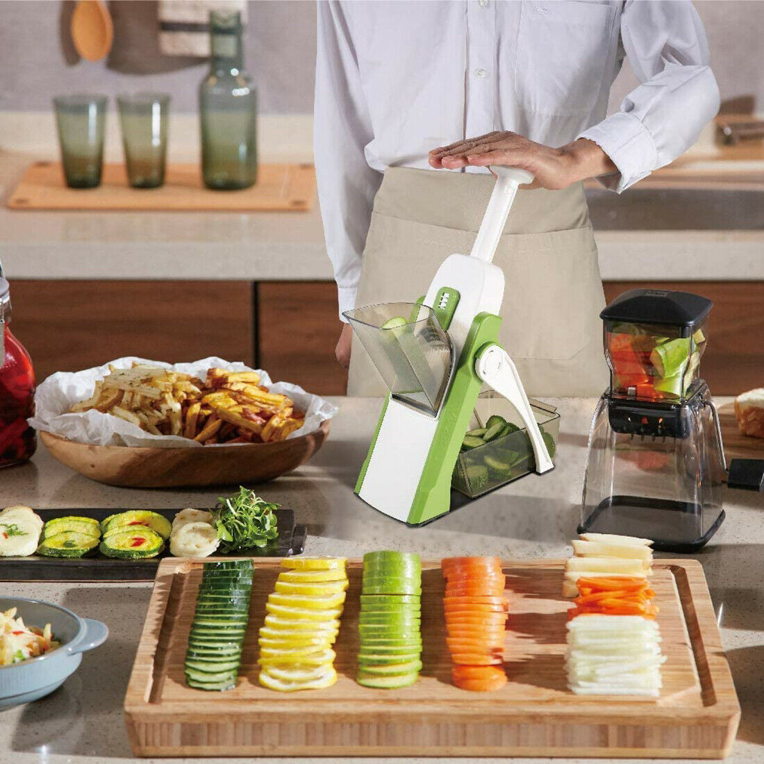 Super Easy Vegetable Slicer Kitchen Potato Chopper