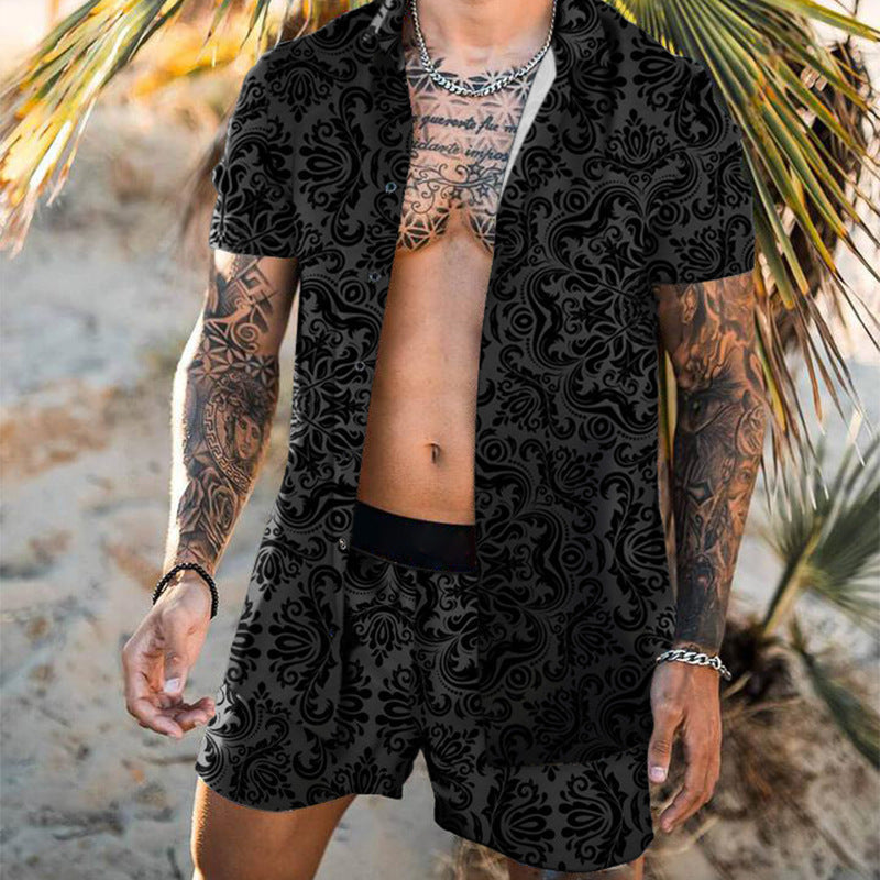 Men Beach Fashion Polo & Shorts