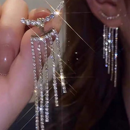 Korean Tassel Long Fashion Earrings