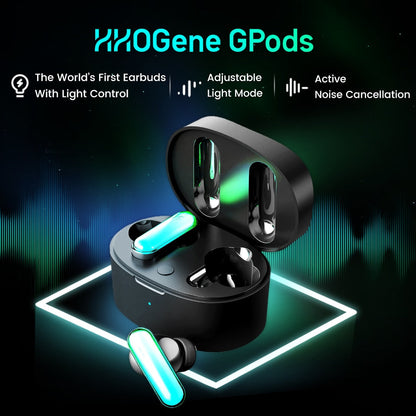 Air Pods With Light Control Bluetooth RGB Headphones