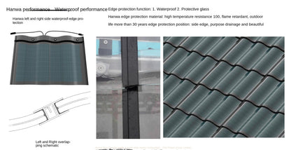 Solar Roof tiles photovoltaic with tile roof solar mounting bracket for photovoltaic tile system 30w