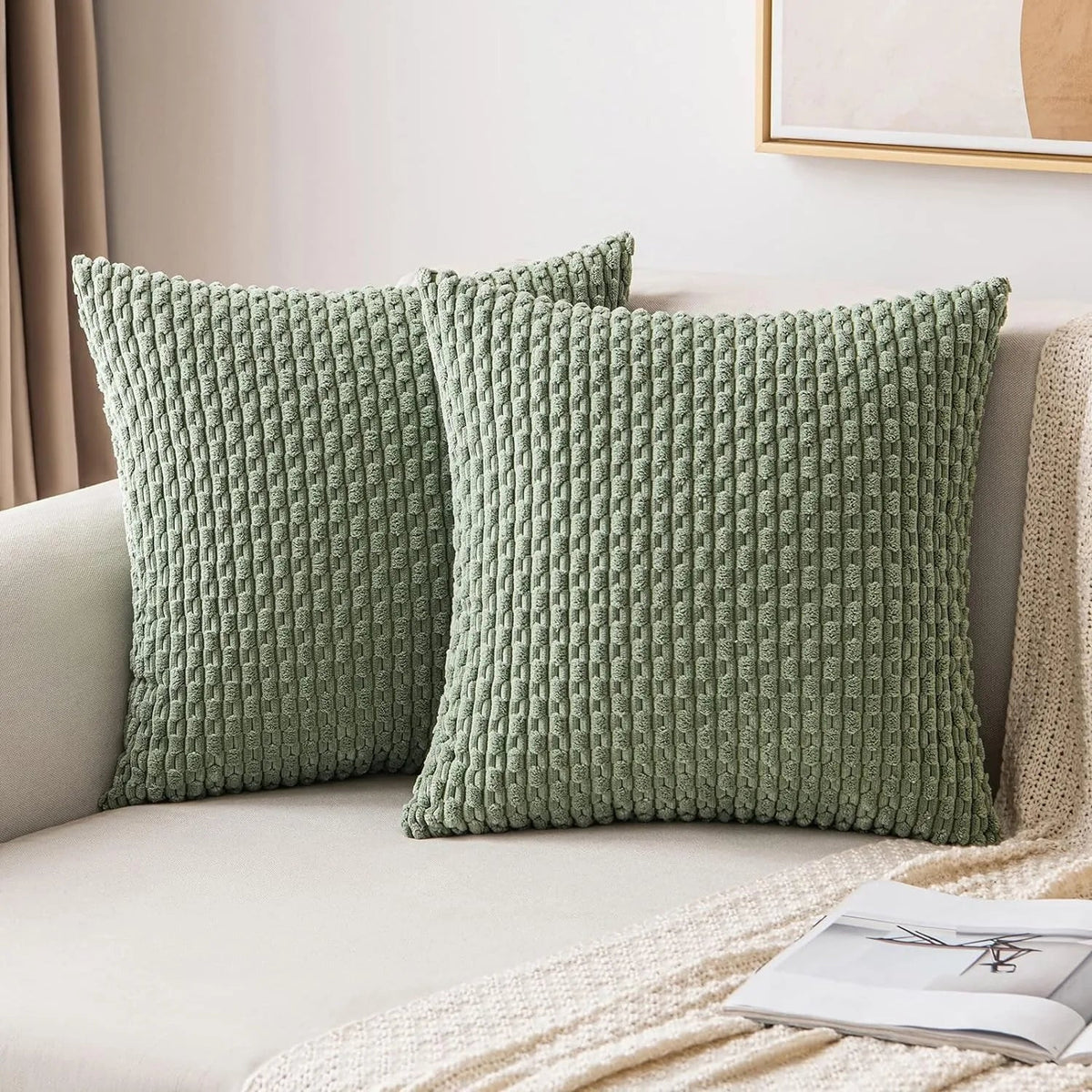 Corduroy Kussenhoezen met Boho-Stijl – Velvia