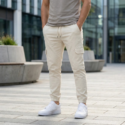 Slanke cargo-joggers met inzet - Lasse