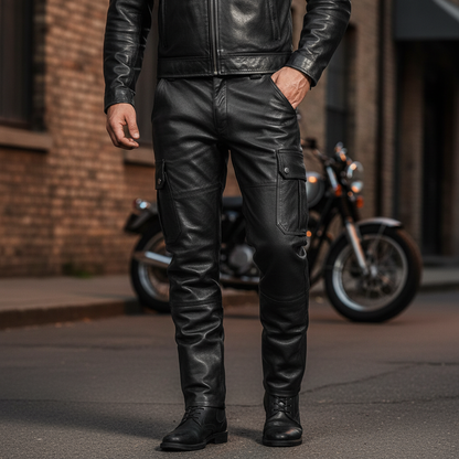 Smalle Motorradlederbroek - Daryl