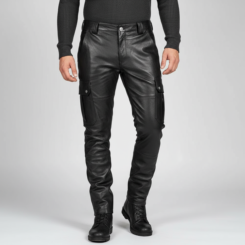 Smalle Motorradlederbroek - Daryl