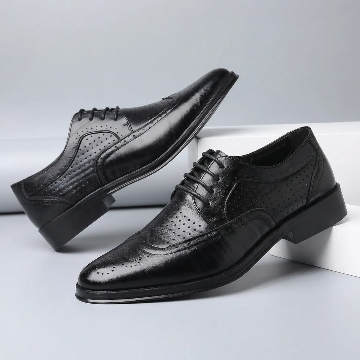 Smalle wingtip-veterschoen - Nicolai