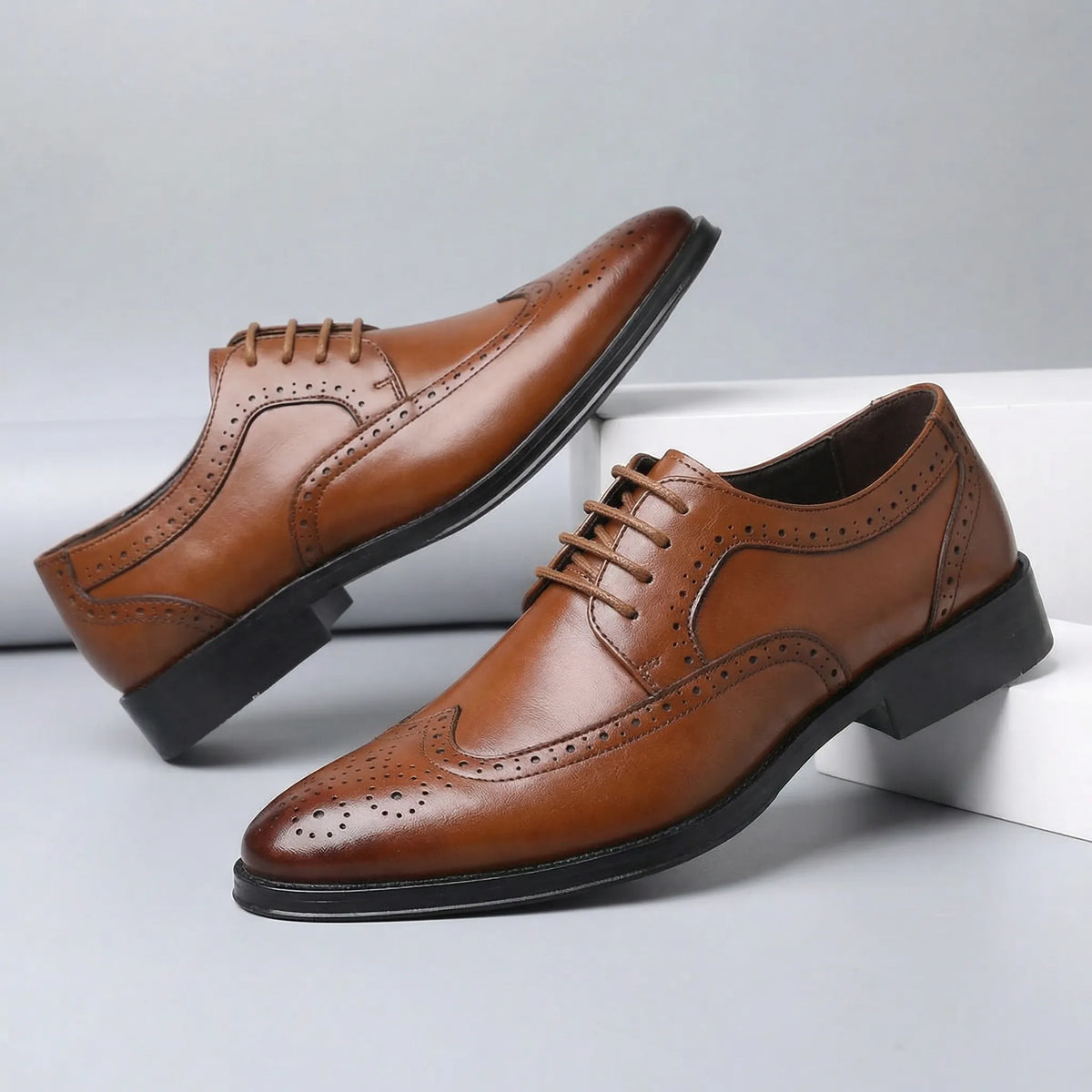 Smalle wingtip-veterschoen - Nicolai