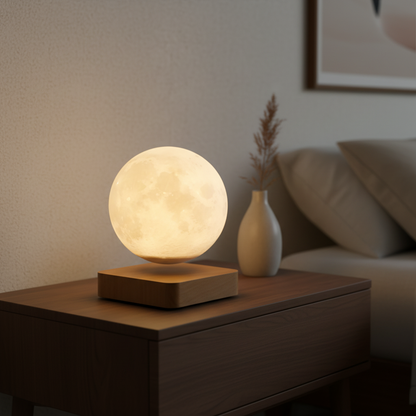 Zwevende LED-maanlamp - Nightorbix