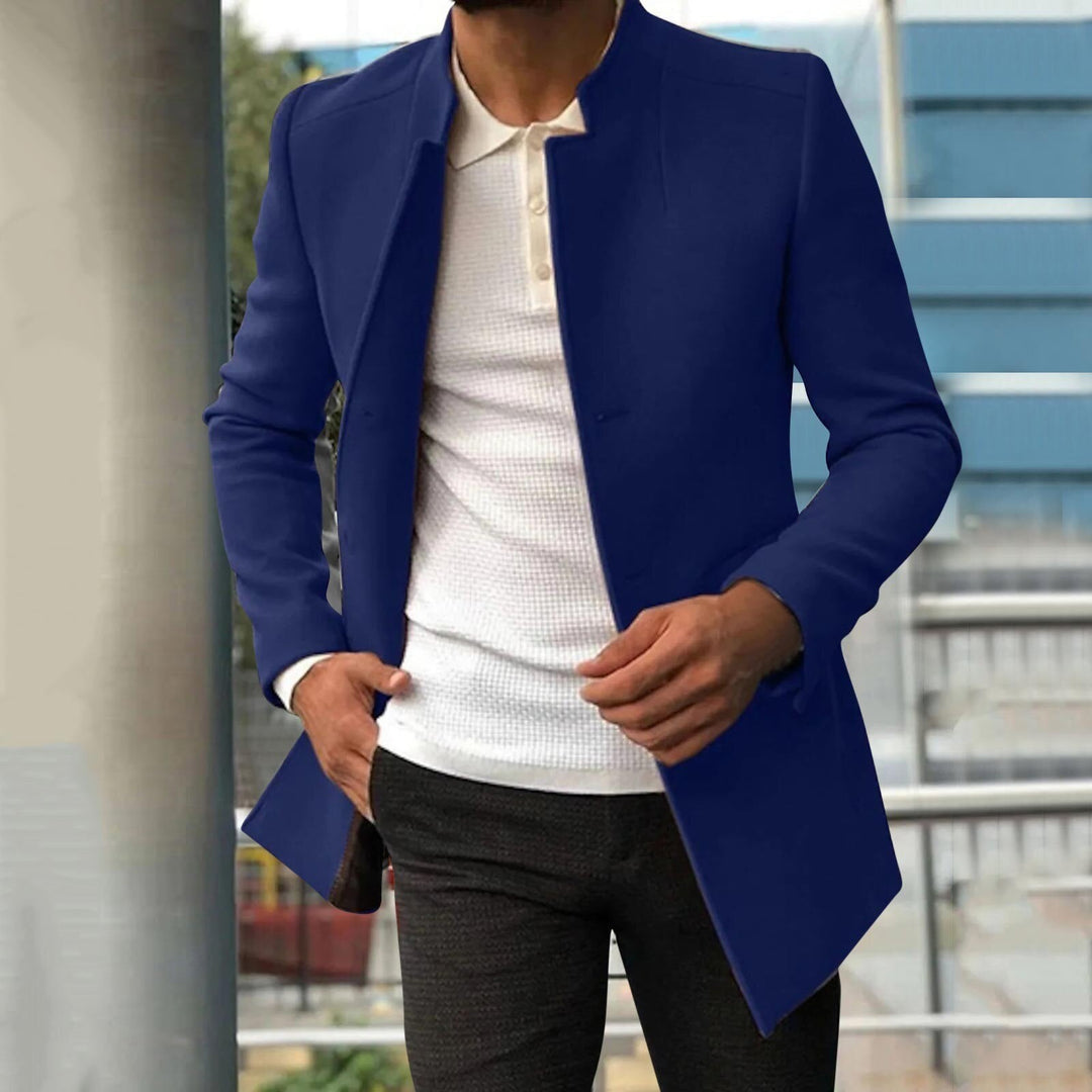 Heren Herfst-/Winterjas van Tweed – Lazaro
