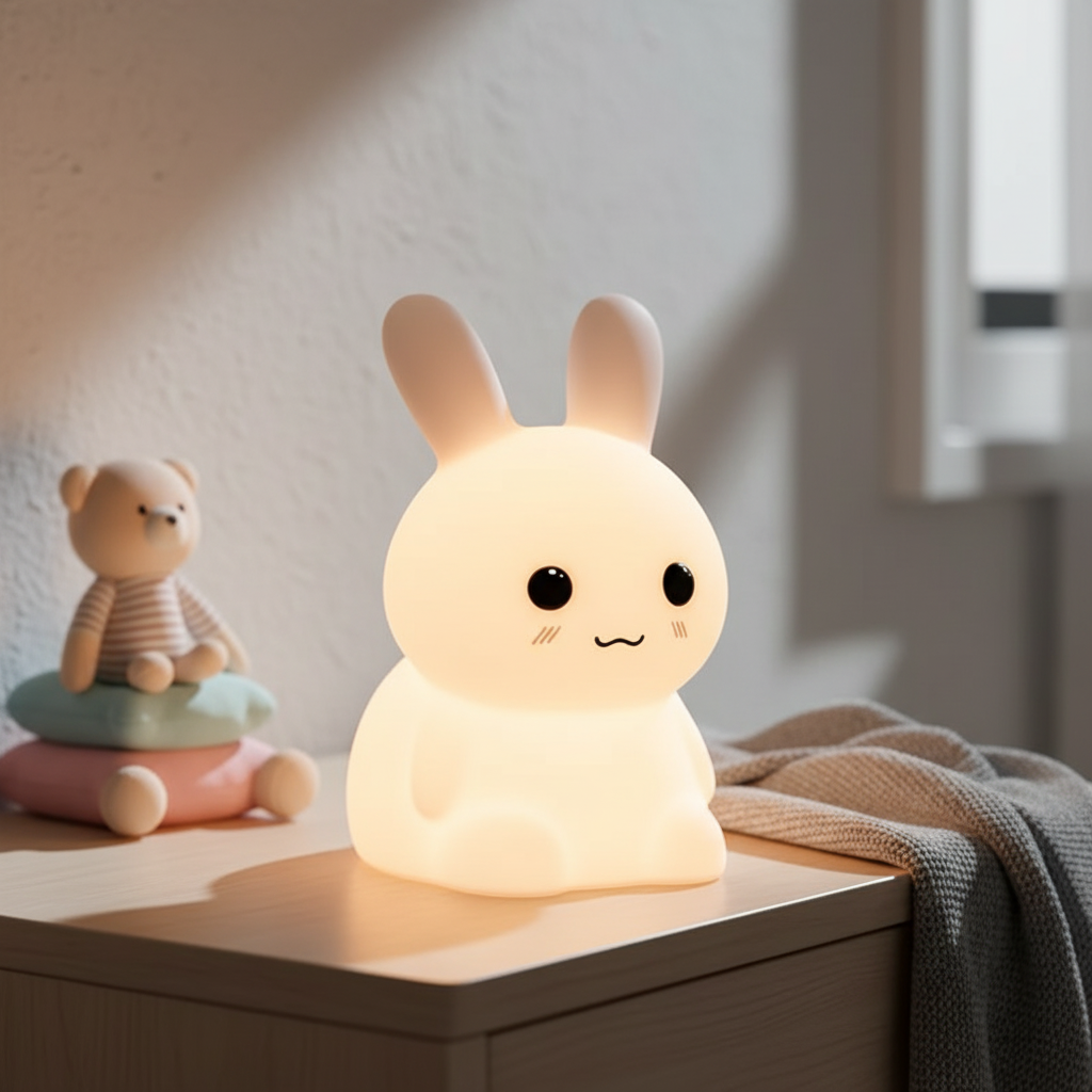 Siliconen konijnen-nachtlampje - CuddleBunny