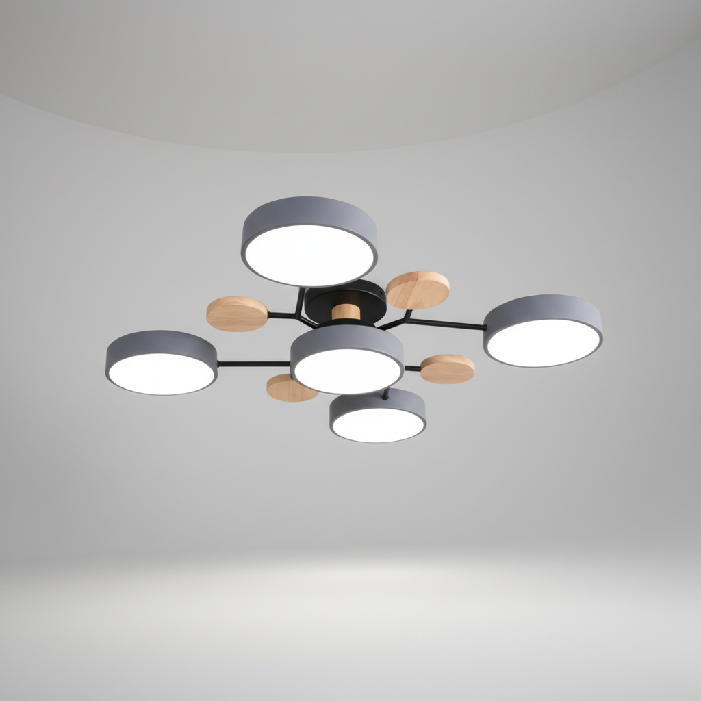 Scandinavische LED-plafondlamp - SkandiGlow