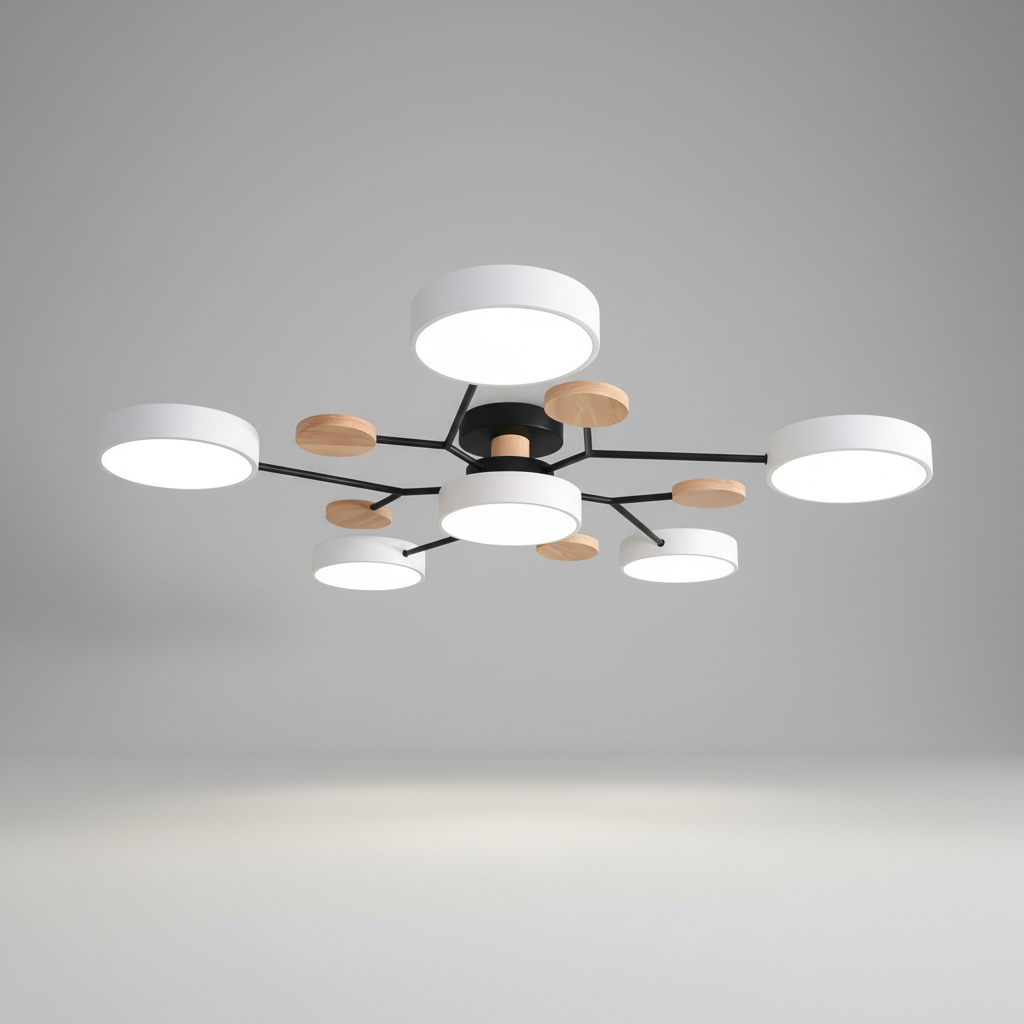 Scandinavische LED-plafondlamp - SkandiGlow
