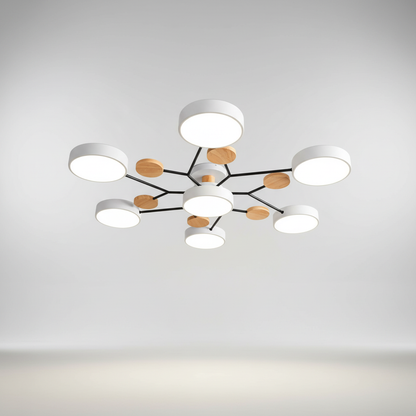 Scandinavische LED-plafondlamp - SkandiGlow