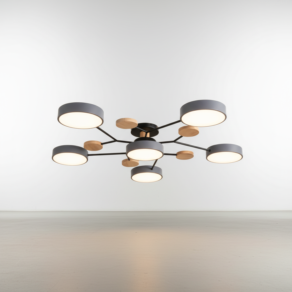 Scandinavische LED-plafondlamp - SkandiGlow