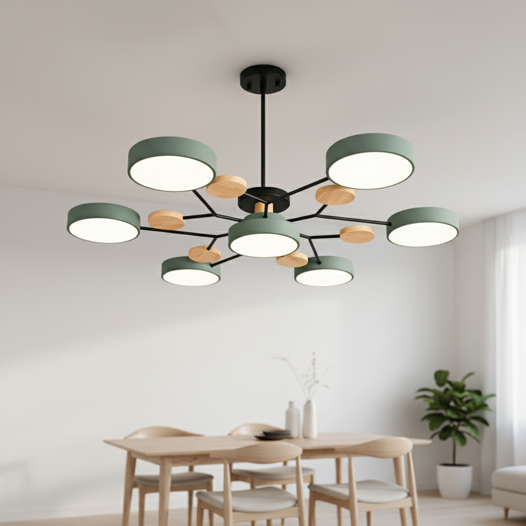 Scandinavische LED-plafondlamp - SkandiGlow