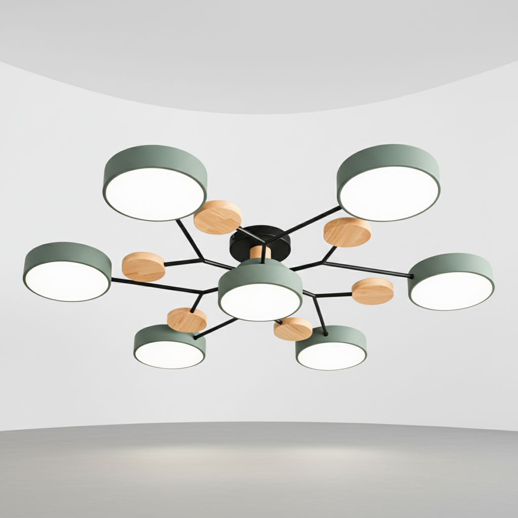 Scandinavische LED-plafondlamp - SkandiGlow