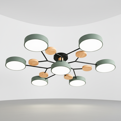Scandinavische LED-plafondlamp - SkandiGlow