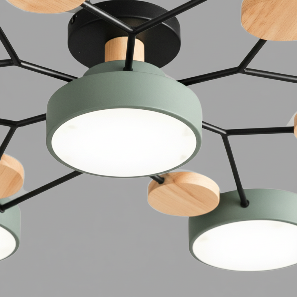 Scandinavische LED-plafondlamp - SkandiGlow