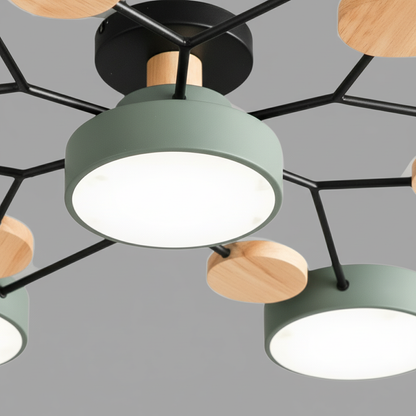 Scandinavische LED-plafondlamp - SkandiGlow