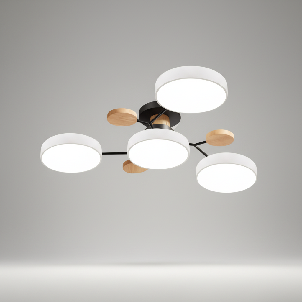 Scandinavische LED-plafondlamp - SkandiGlow