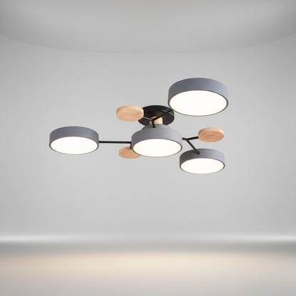Scandinavische LED-plafondlamp - SkandiGlow
